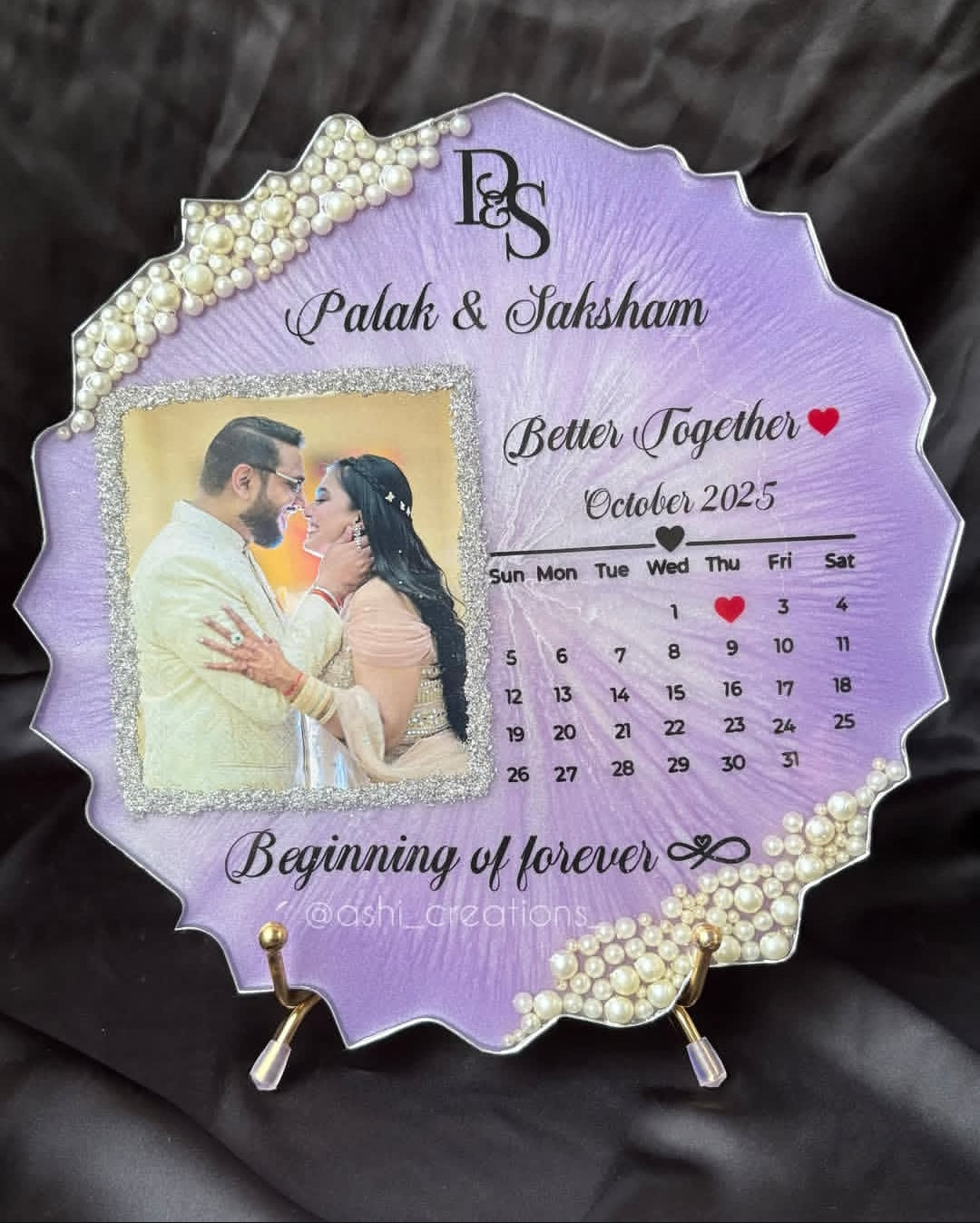 Our Special Day ❤️
Personalized Calendar Resin Art