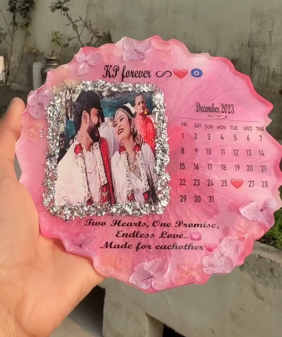 Our Special Day ❤️
Personalized Calendar Resin Art