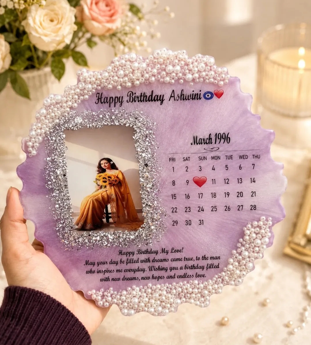 Our Special Day ❤️
Personalized Calendar Resin Art