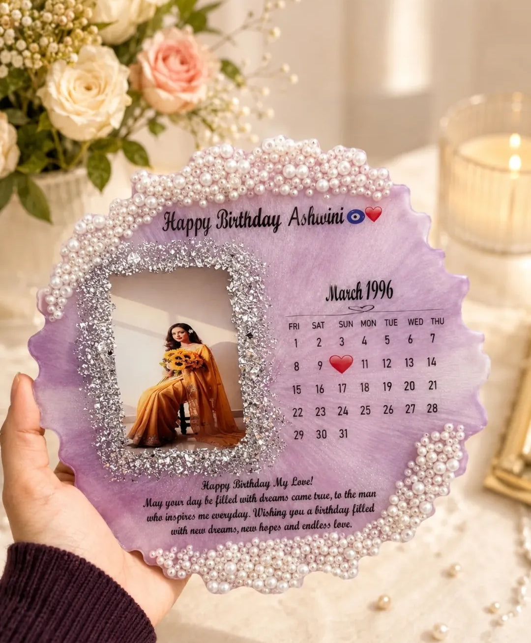 Our Special Day ❤️
Personalized Calendar Resin Art