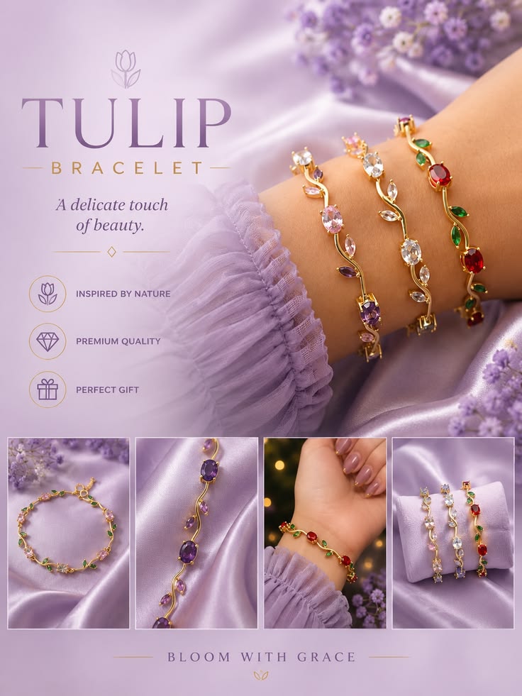 ZELVIN™ FOREVER BLOOM TULIP BRACELET 🌷